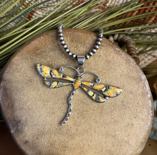 Bumble Bee Jasper Necklace