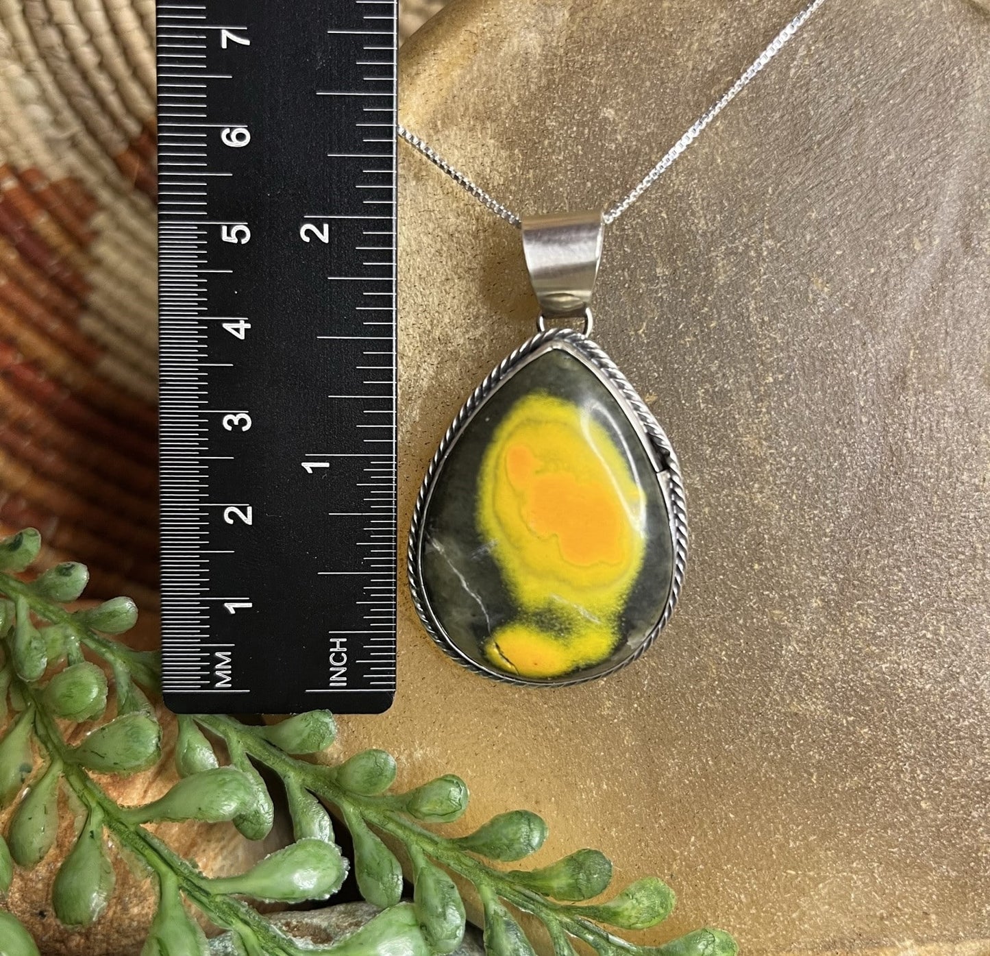 Bumble Bee Jasper Pendant
