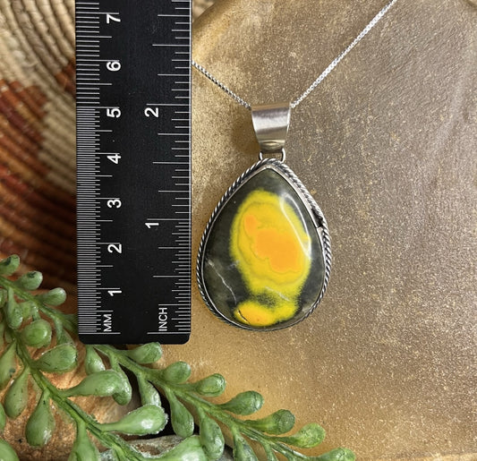 Bumble Bee Jasper Pendant