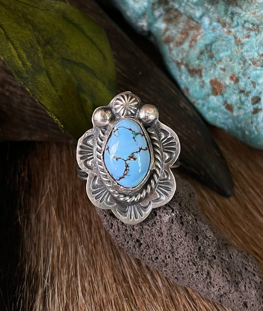 Golden Hills Turquoise Ring Sz. 10