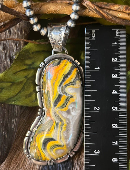 Bumble Bee Jasper Necklace