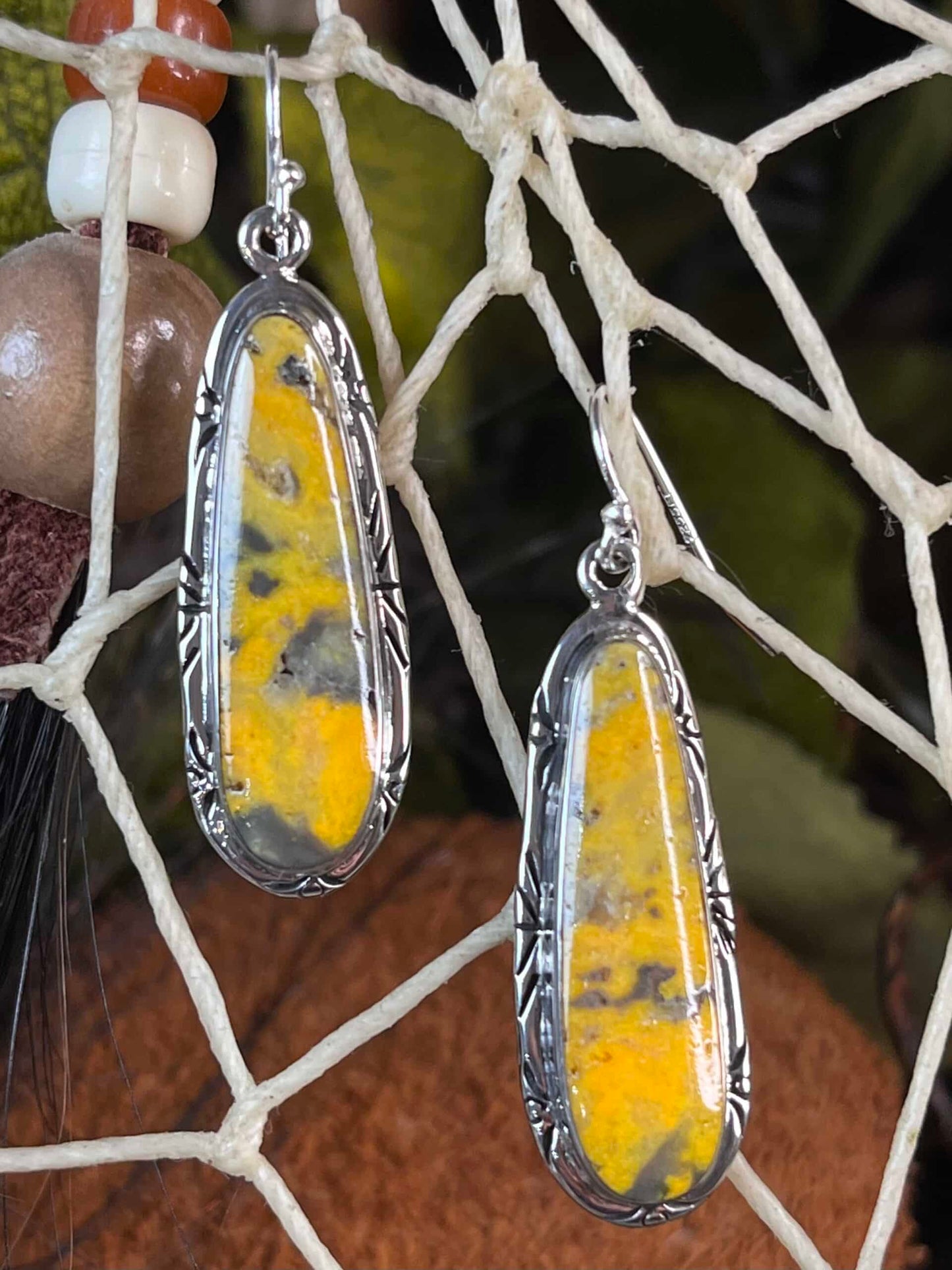 Bumble Bee Jasper Earrings