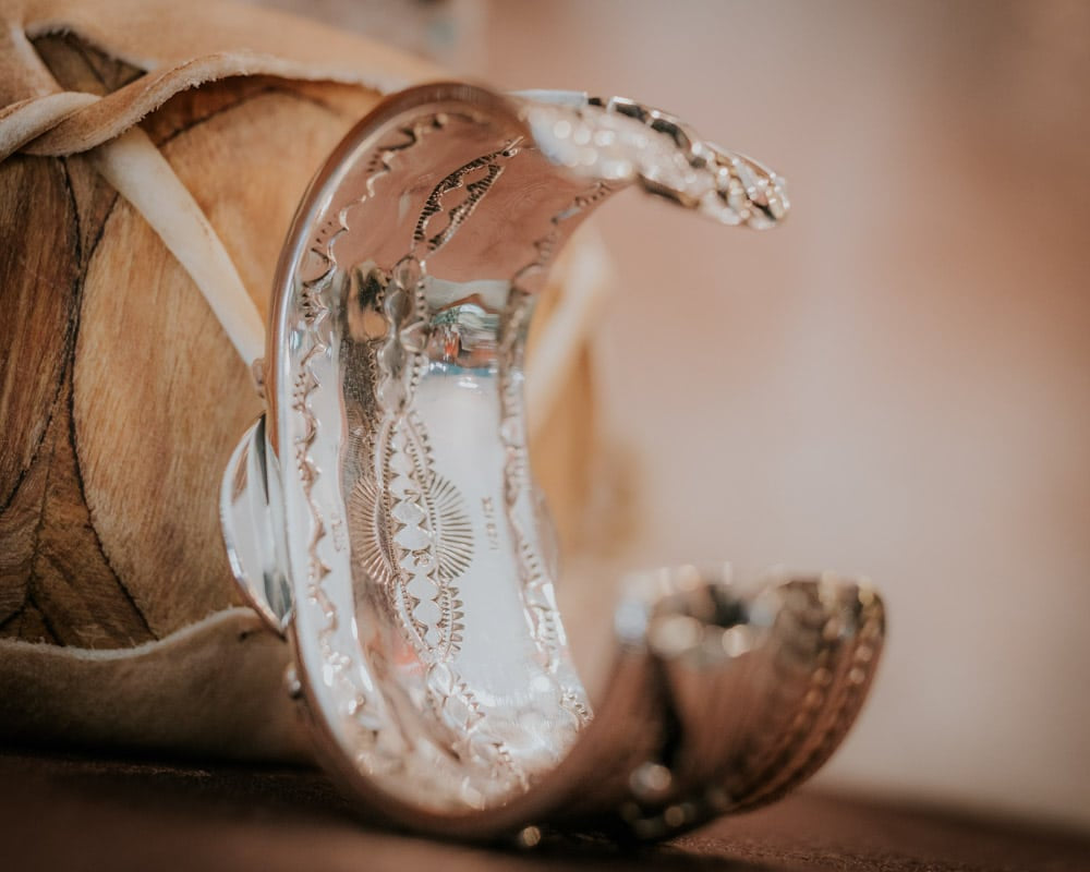 Kingman Web Turquoise Bracelet