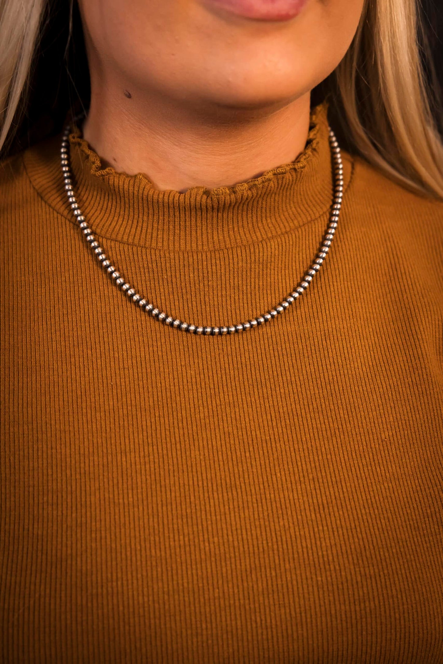 18 IN Navajo Pearls - Varying Bead Size