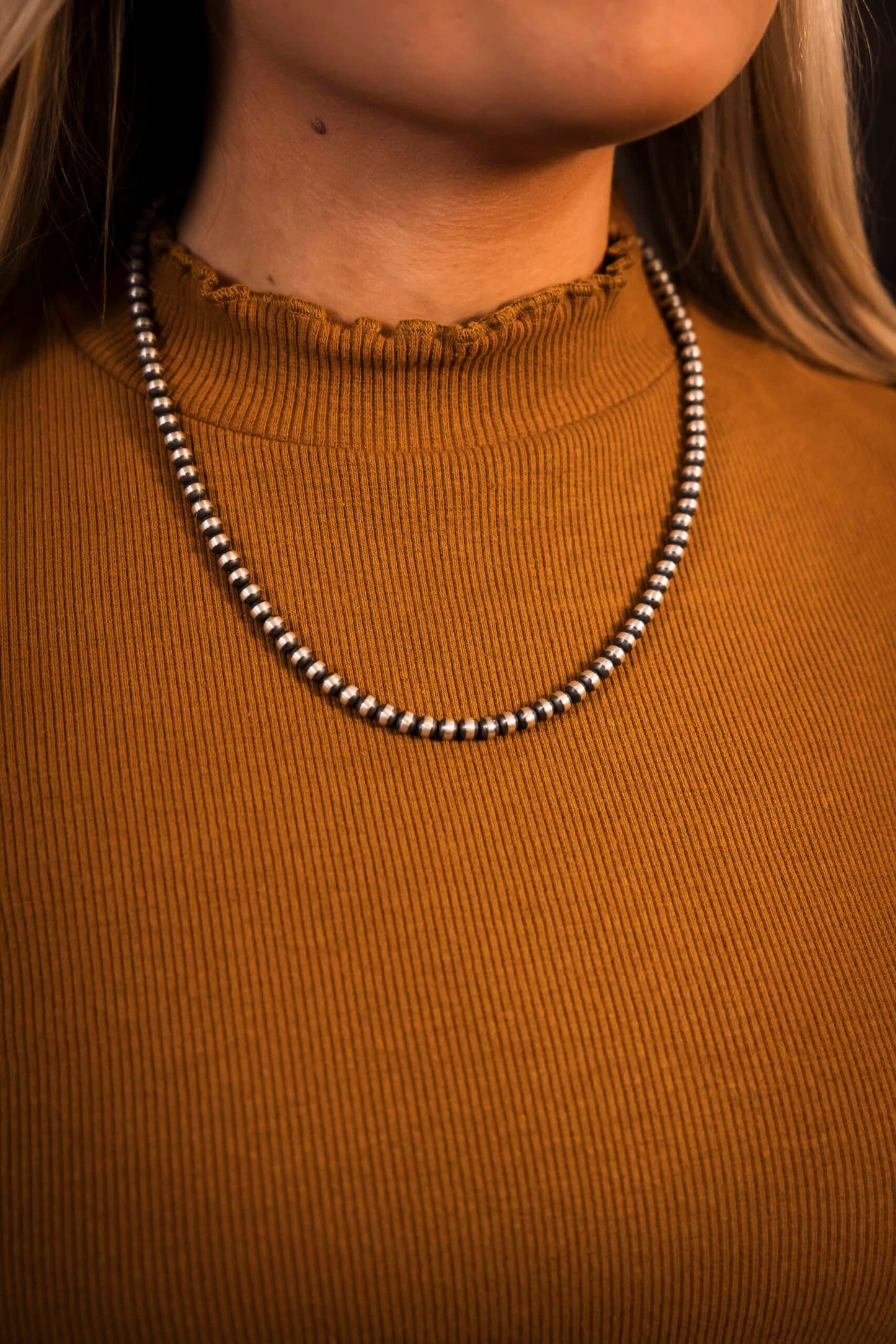 20 IN Navajo Pearls - Varying Bead Size