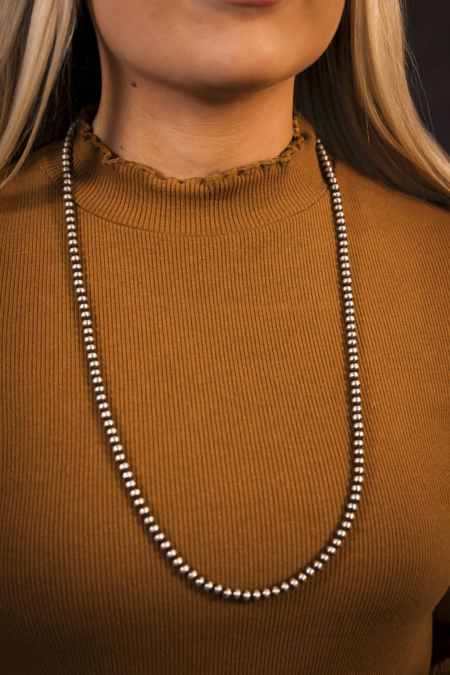 30 IN Navajo Pearls - Varying Bead Size