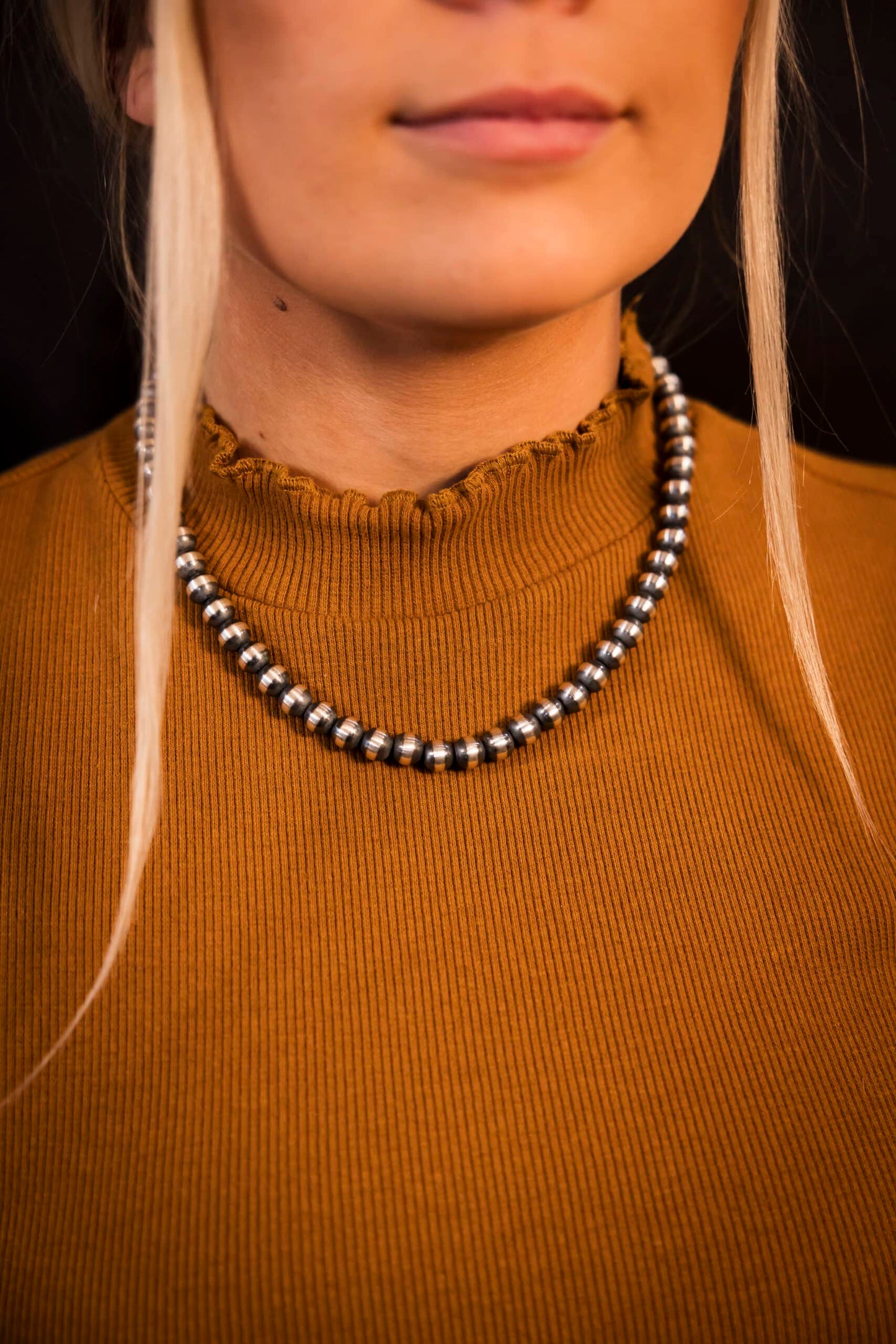 18 IN Navajo Pearls - Varying Bead Size