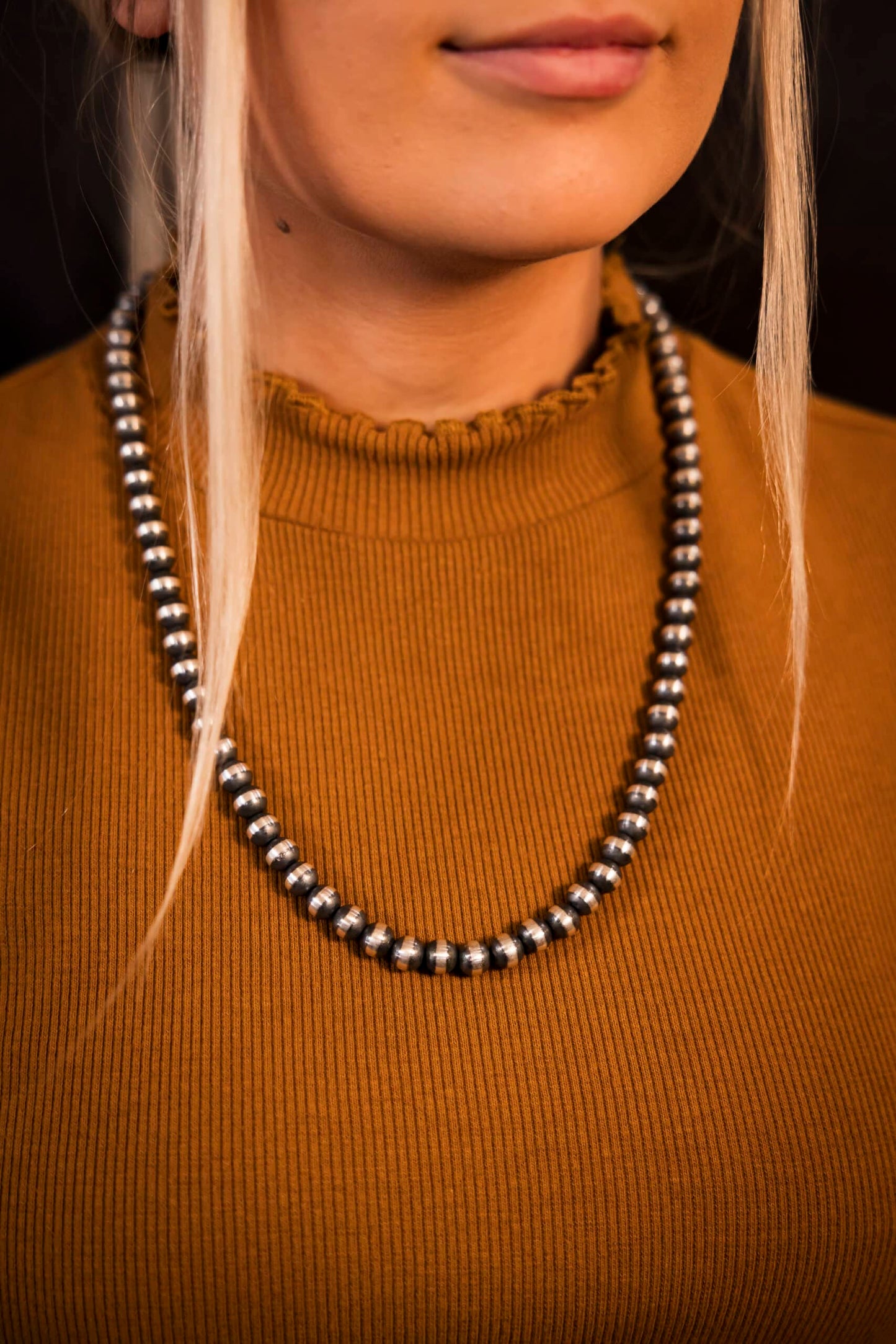 24 IN Navajo Pearls - Varying Bead Size