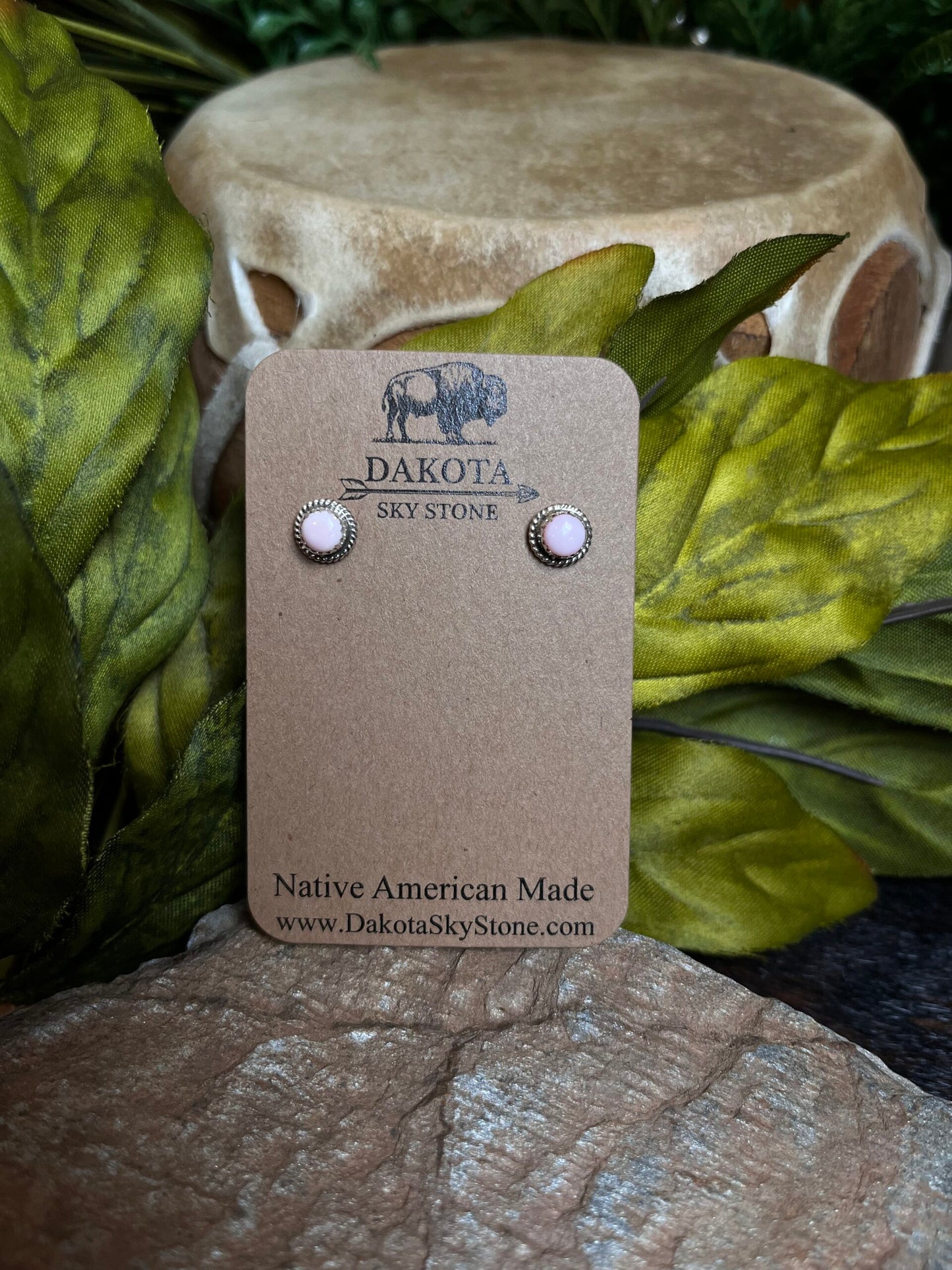 Pink Conch Earrings