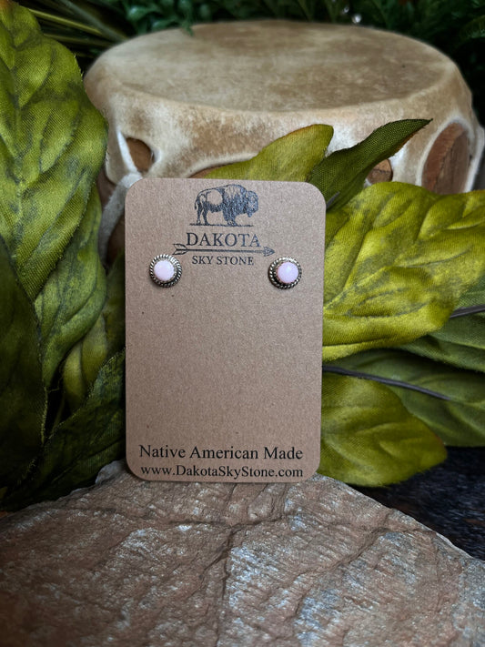 Pink Conch Earrings