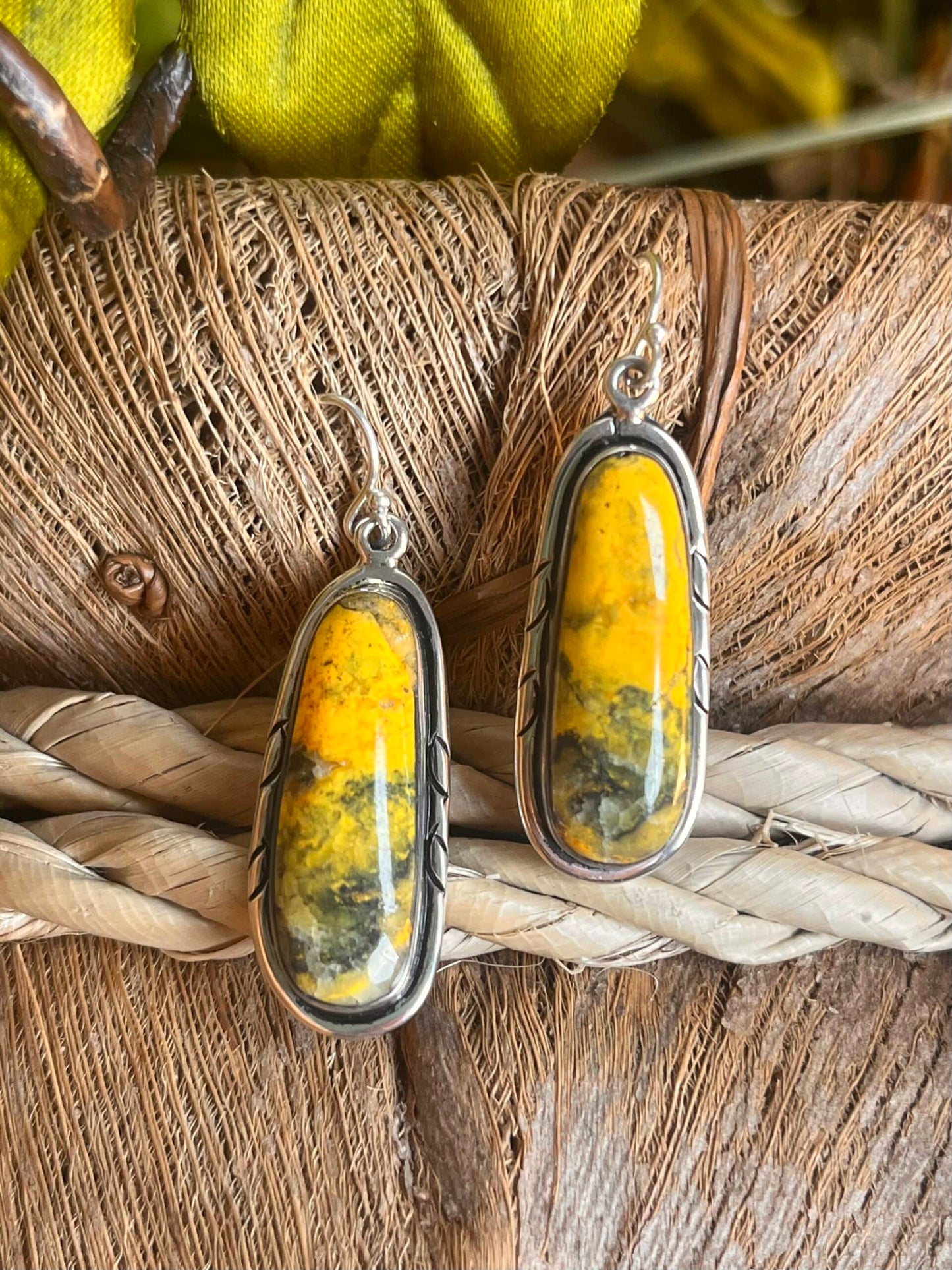 Bumble Bee Jasper Earrings
