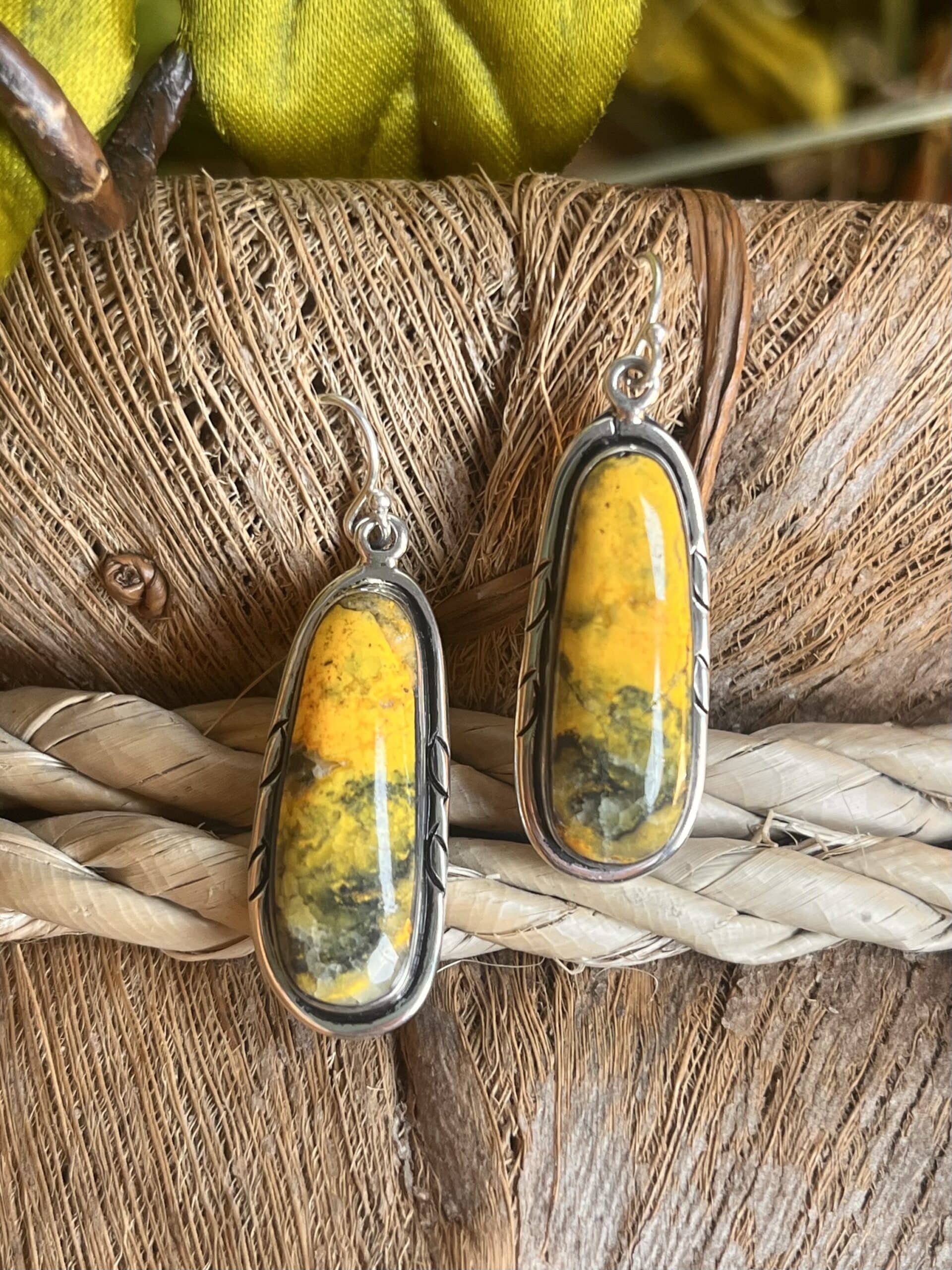 Bumble Bee Jasper Earrings