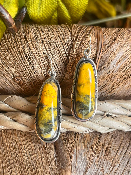 Bumble Bee Jasper Earrings