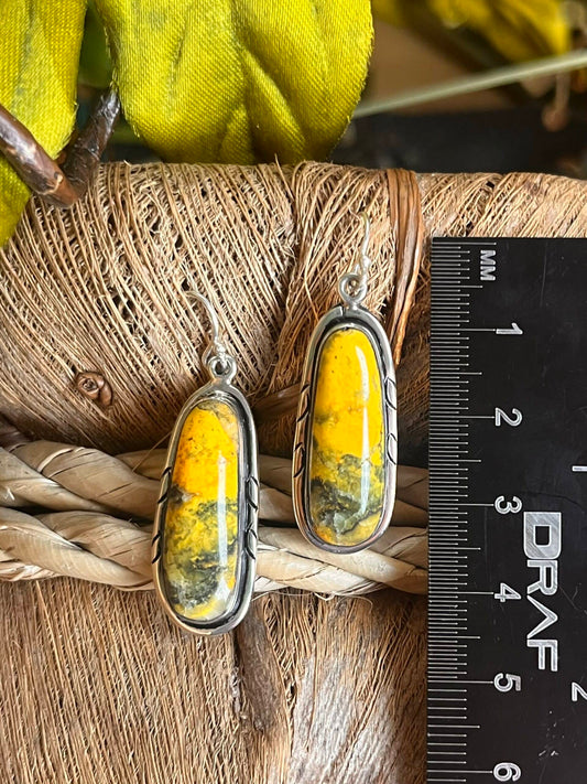 Bumble Bee Jasper Earrings