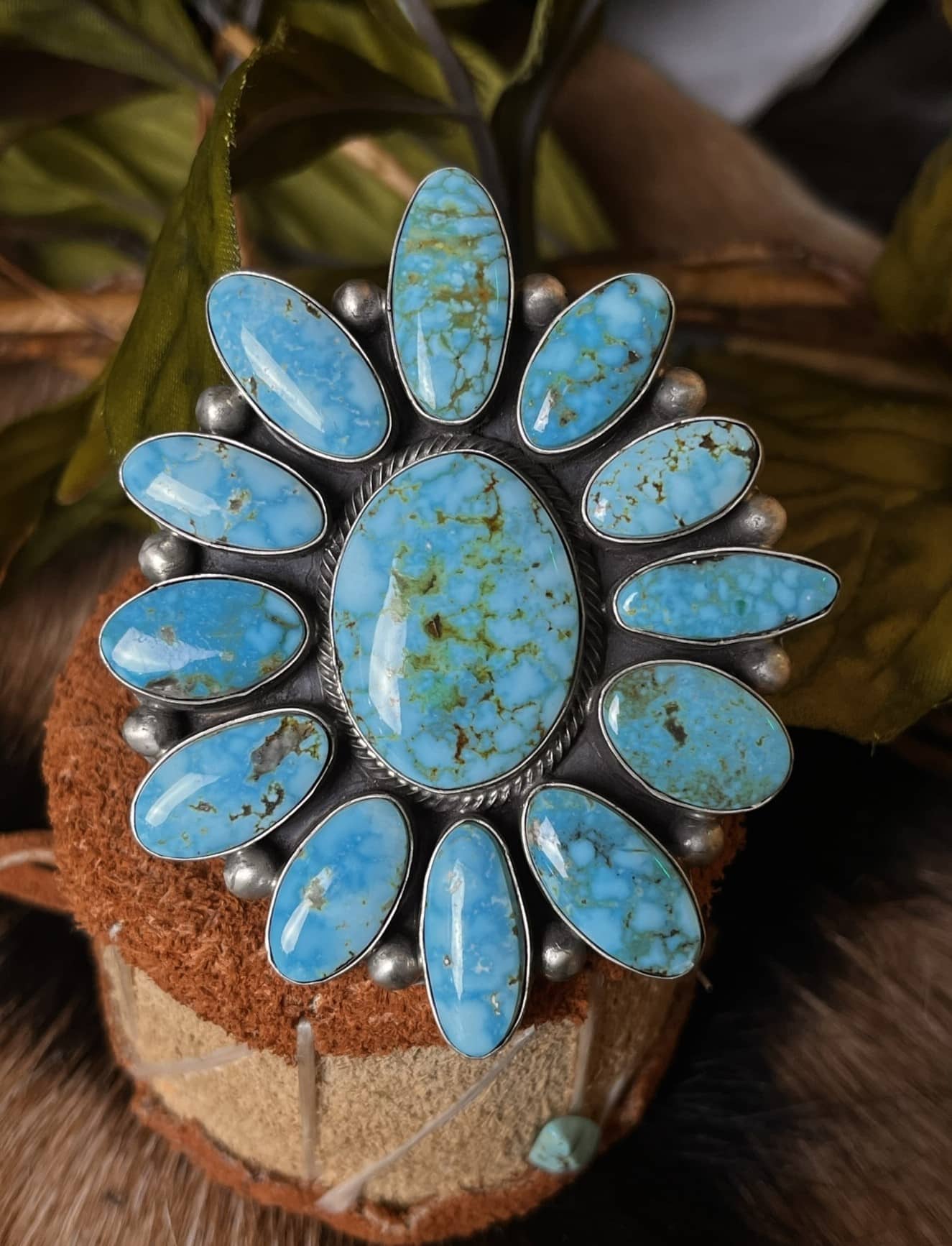 Sierra Nevada Turquoise Ring Sz. 8.5