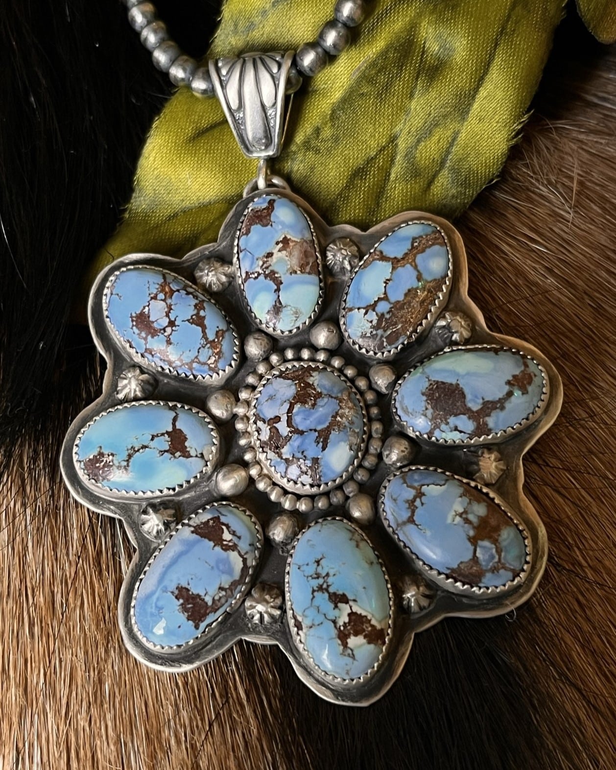 Golden Hills Turquoise Pendant