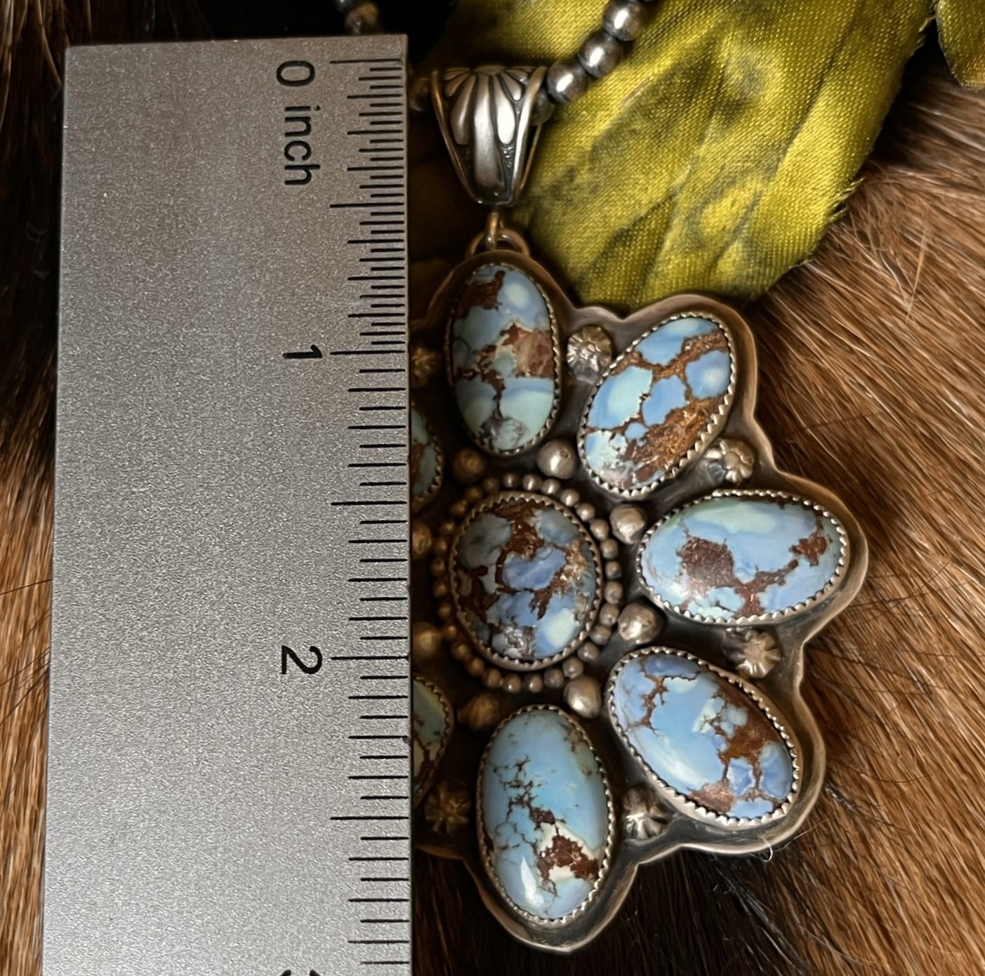 Golden Hills Turquoise Pendant