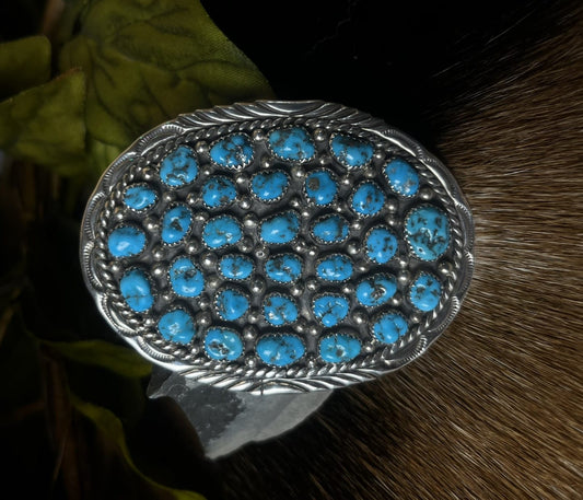 Sleeping Beauty Turquoise Belt Buckle