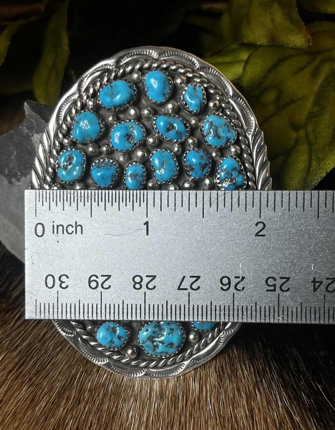 Sleeping Beauty Turquoise Belt Buckle