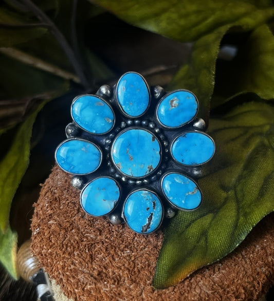 Kingman Turquoise Ring Sz. 8
