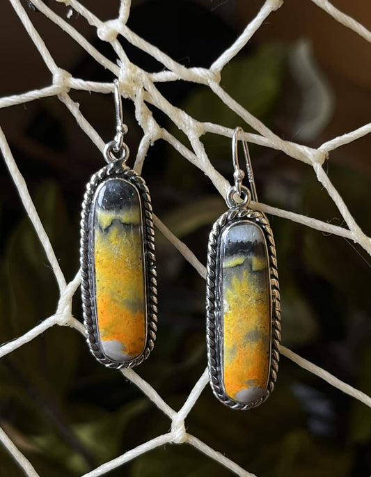 Bumble Bee Jasper Earrings