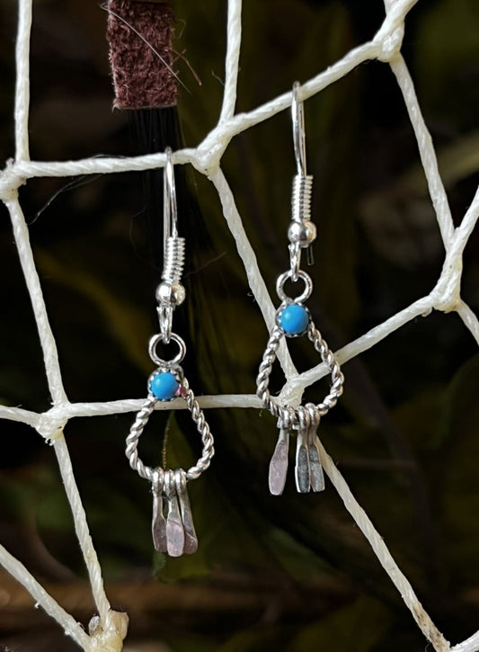 Sleeping Beauty Turquoise Earrings
