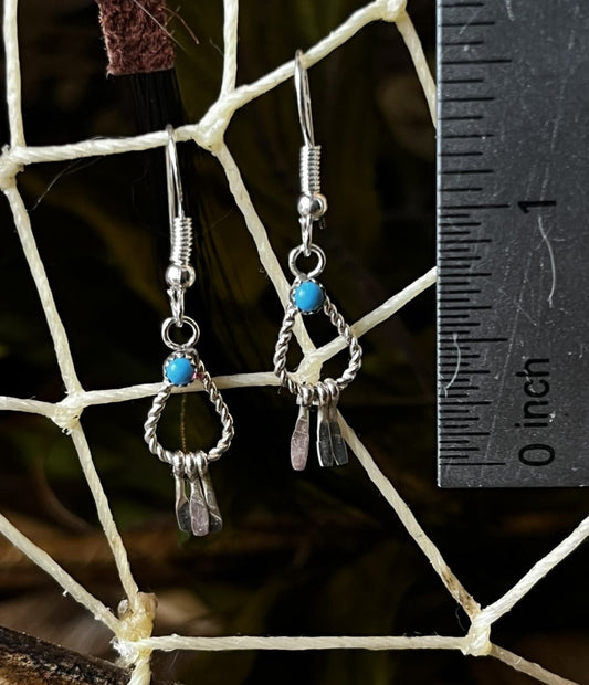 Sleeping Beauty Turquoise Earrings