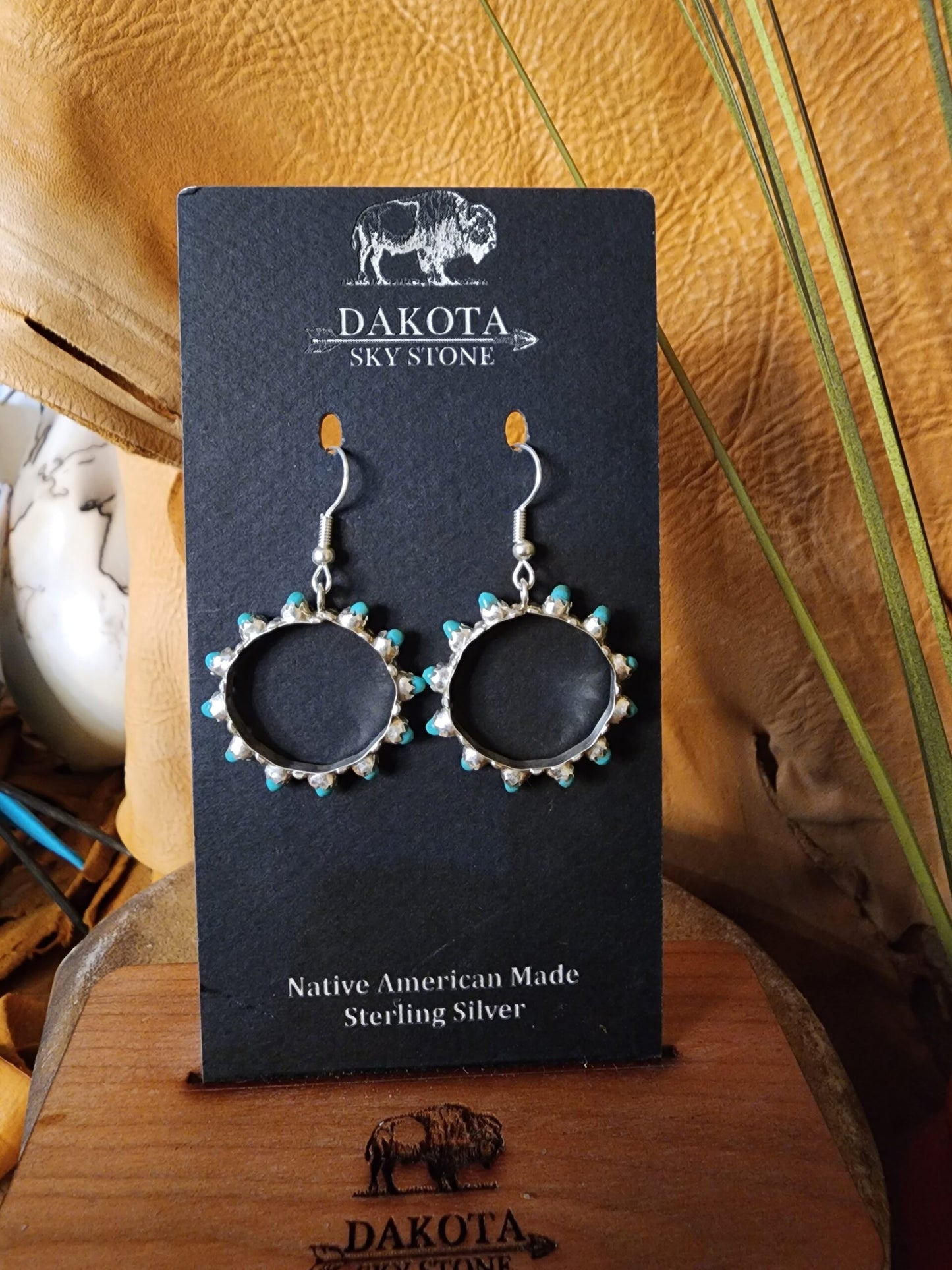 Pilot Mountain Turquoise Earrings