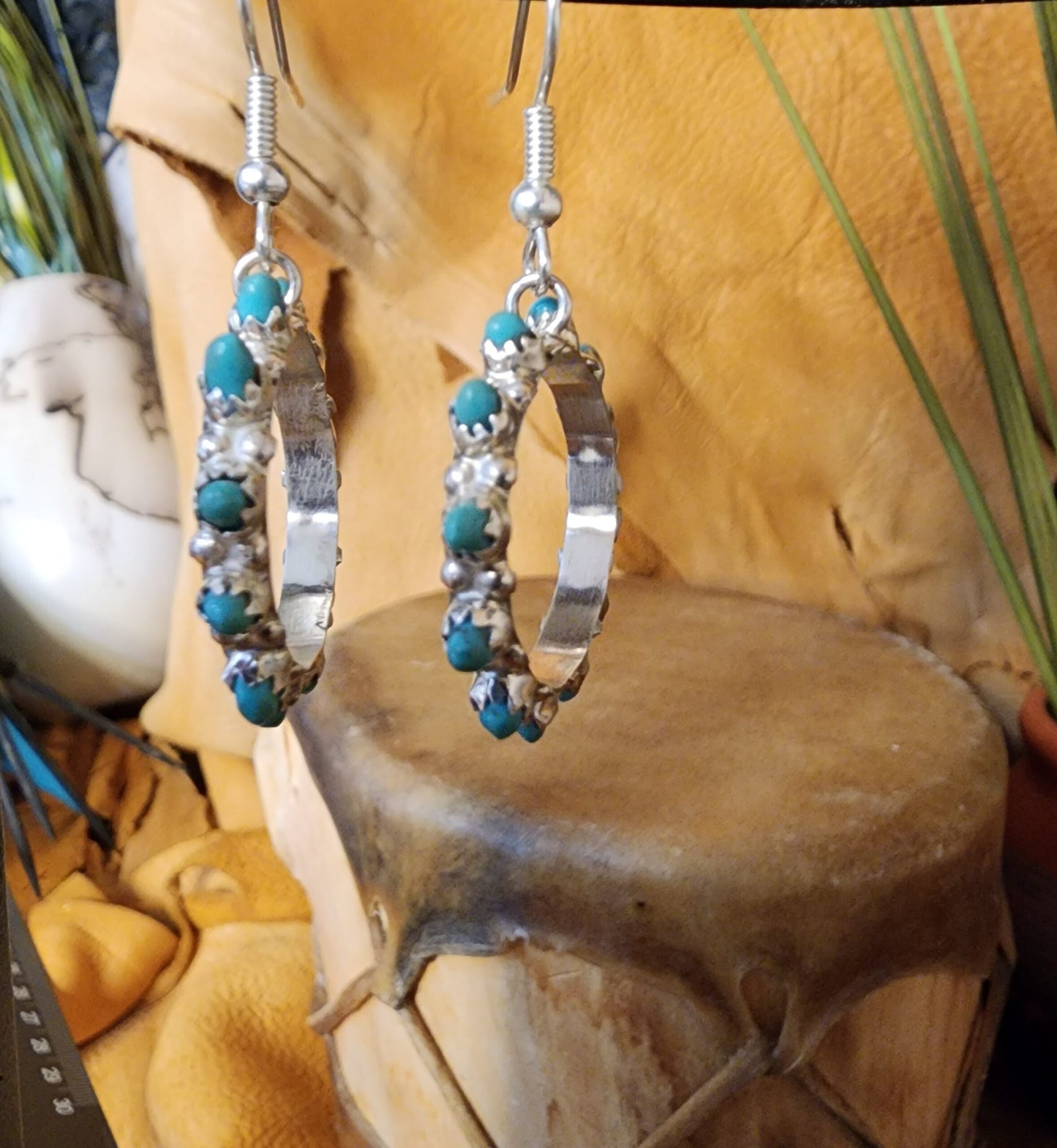 Pilot Mountain Turquoise Earrings