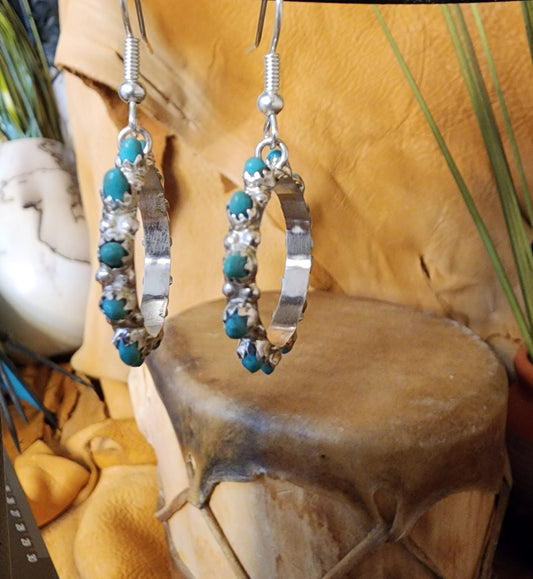 Pilot Mountain Turquoise Earrings