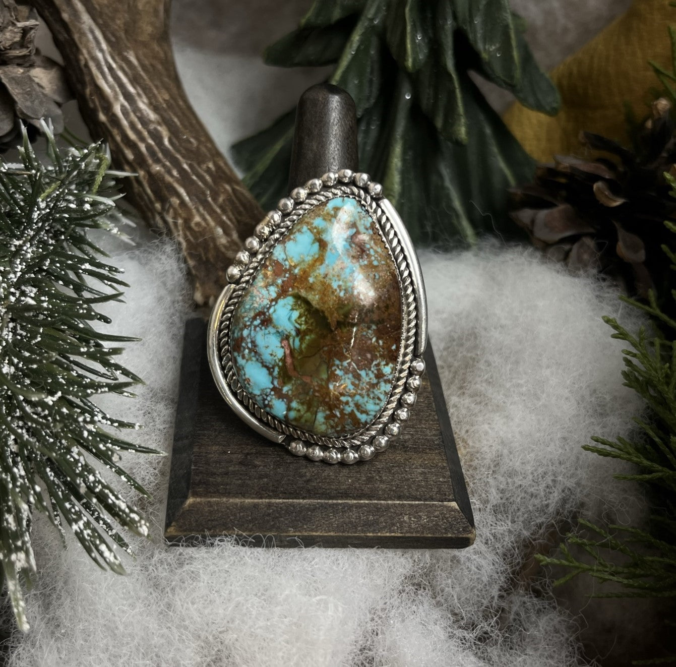 Royston Turquoise Ring - Size 9