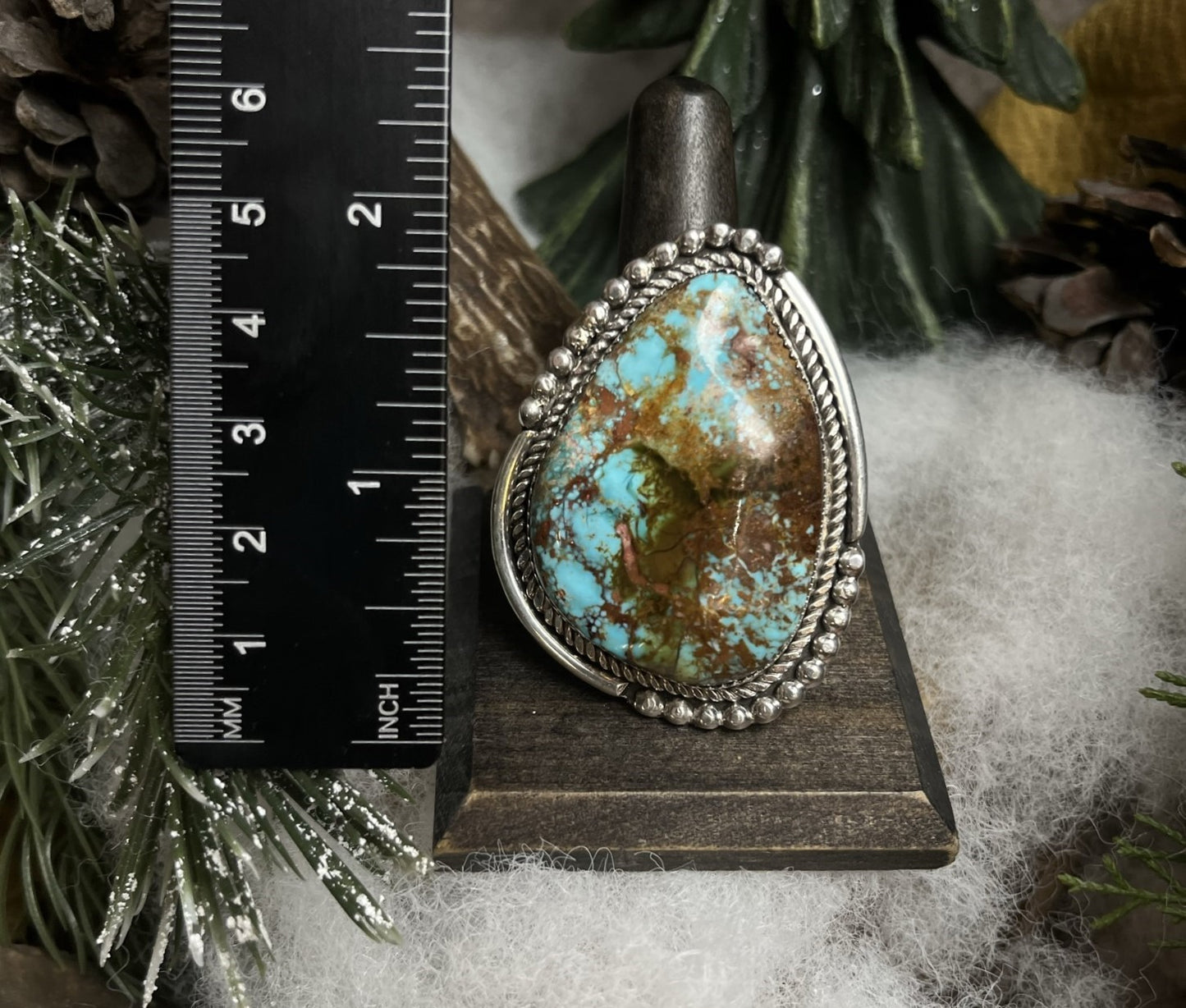 Royston Turquoise Ring - Size 9
