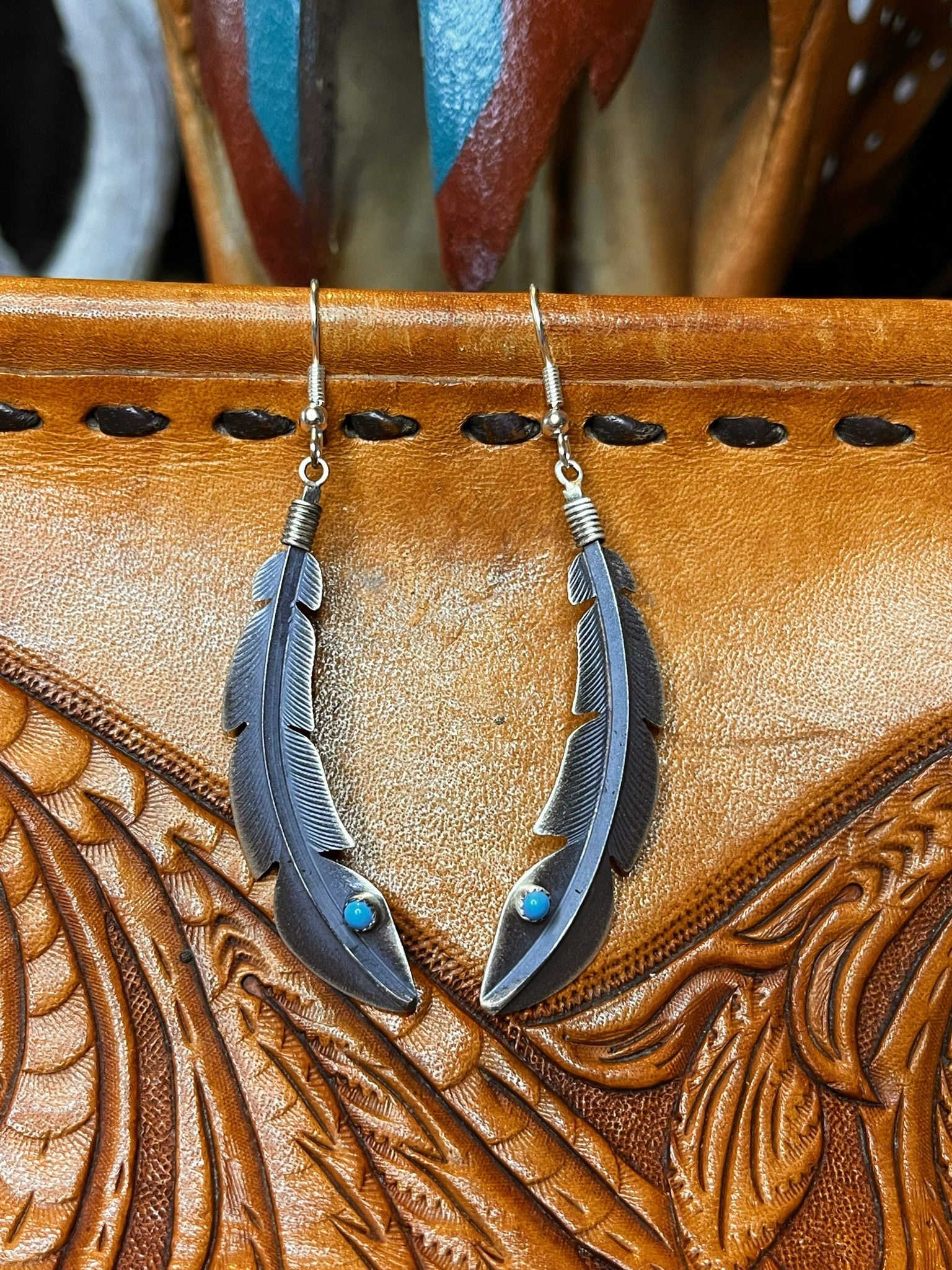 Sleeping Beauty Turquoise Earrings