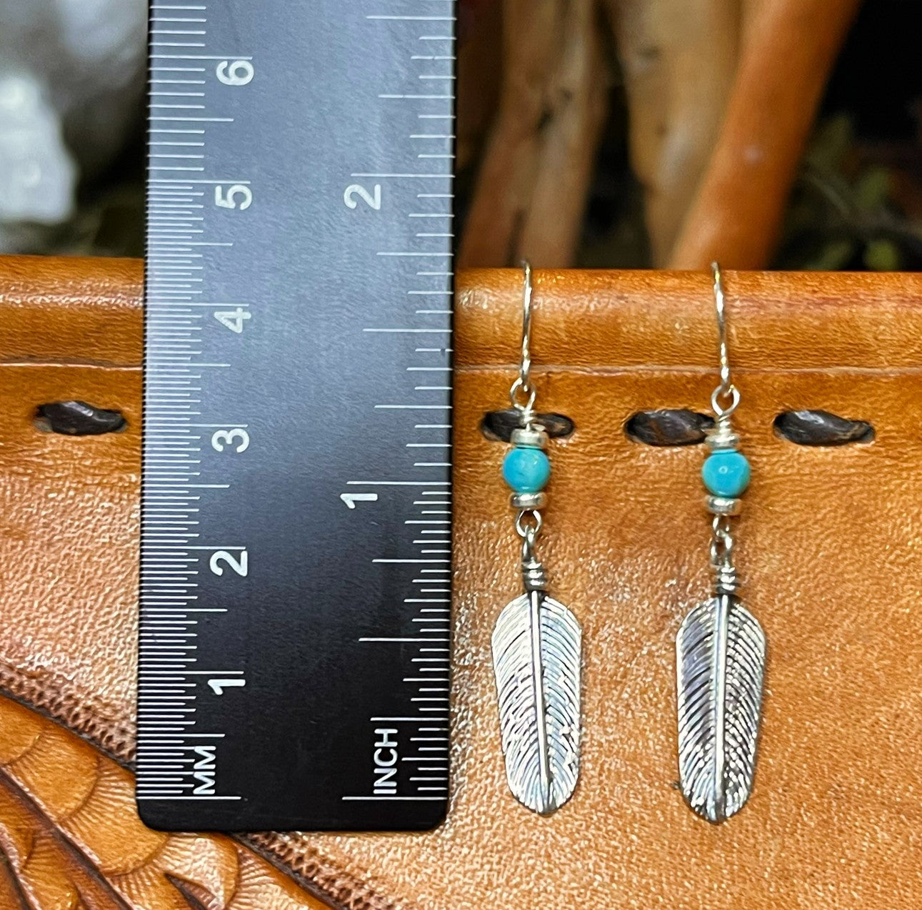 Sleeping Beauty Turquoise Earrings
