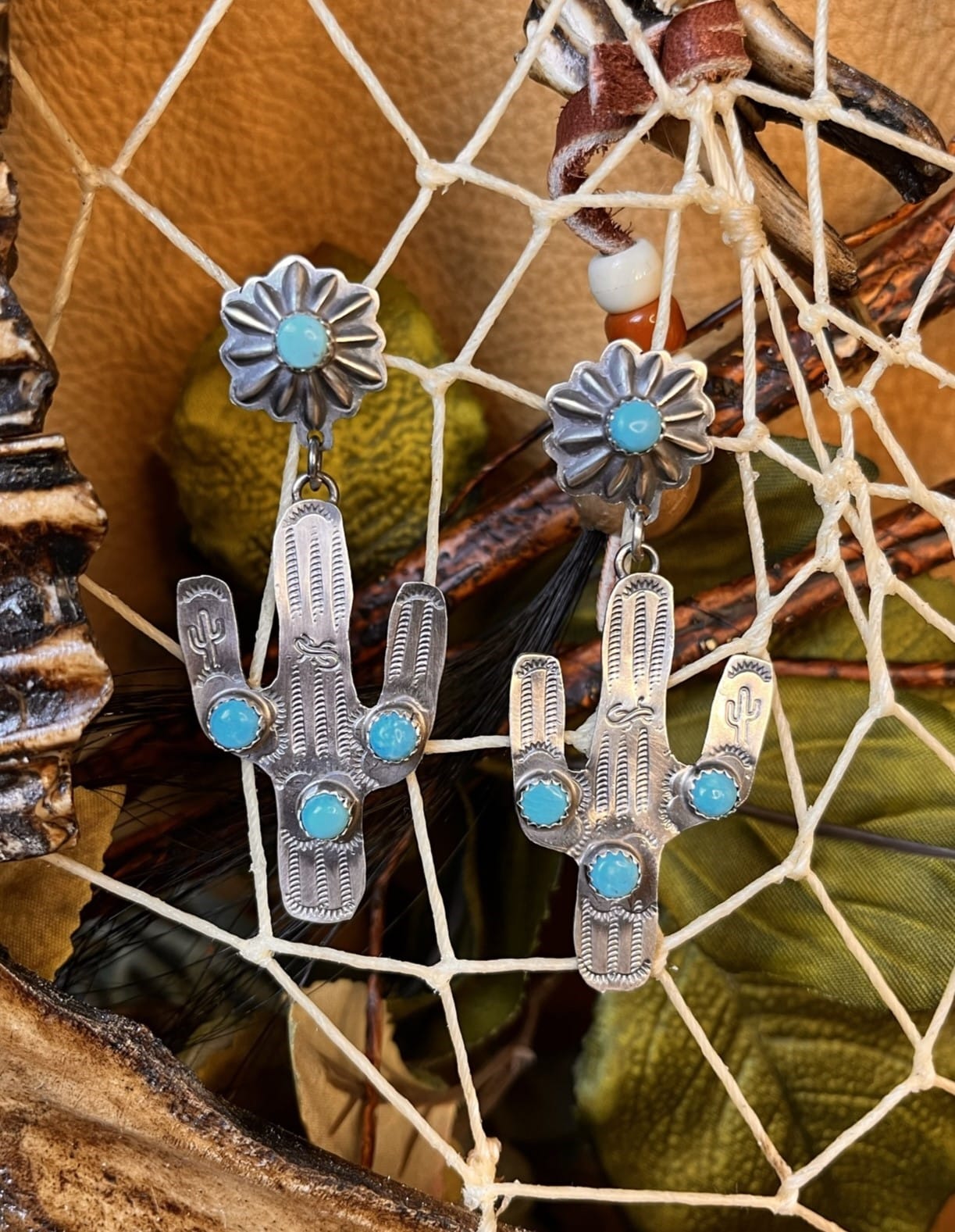 Sleeping Beauty Turquoise Earrings