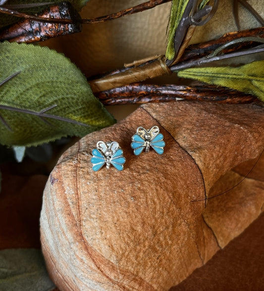 Sleeping Beauty Turquoise Earrings