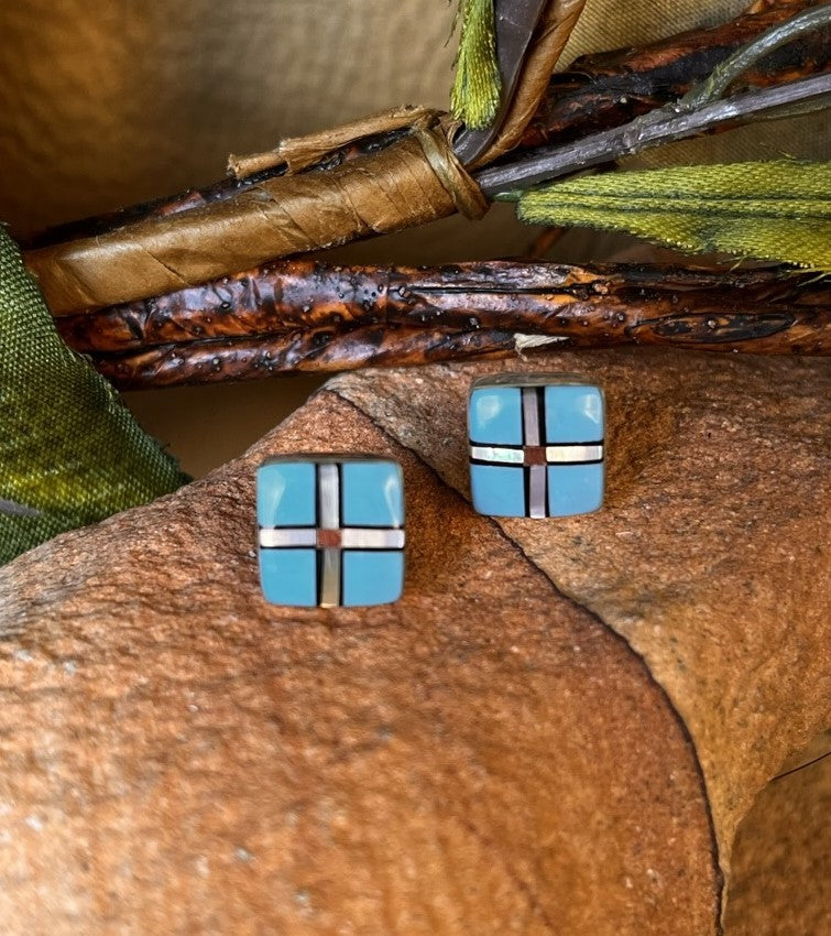 Sleeping Beauty Turquoise Earrings