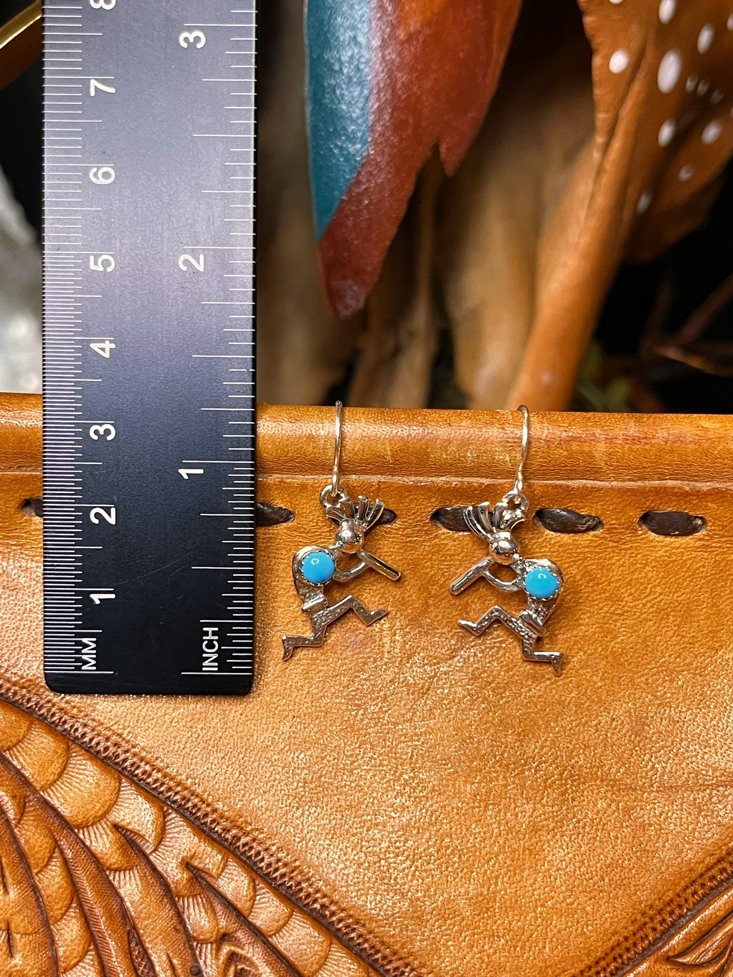 Sleeping Beauty Turquoise Earrings