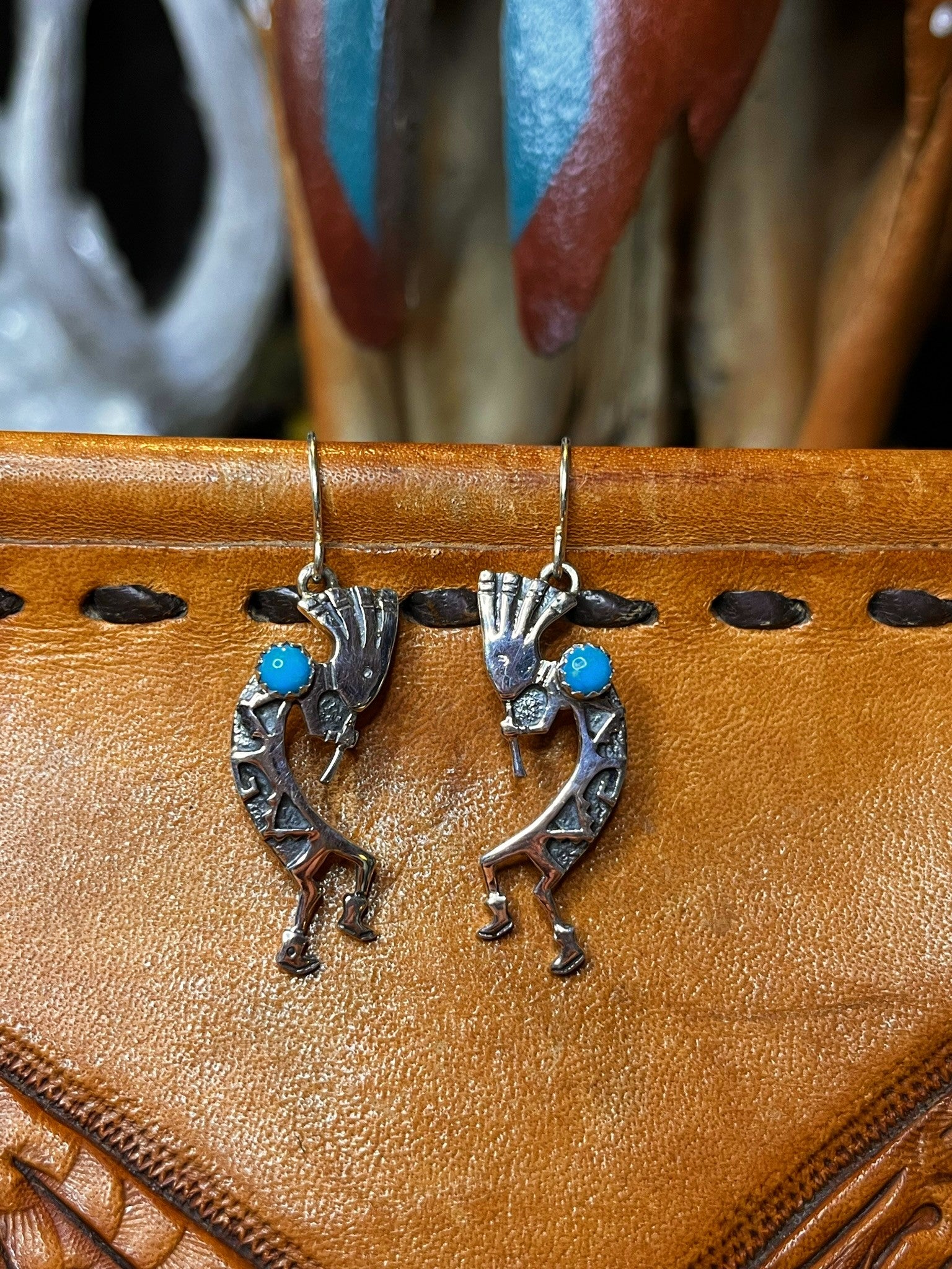 Sleeping Beauty Turquoise Earrings