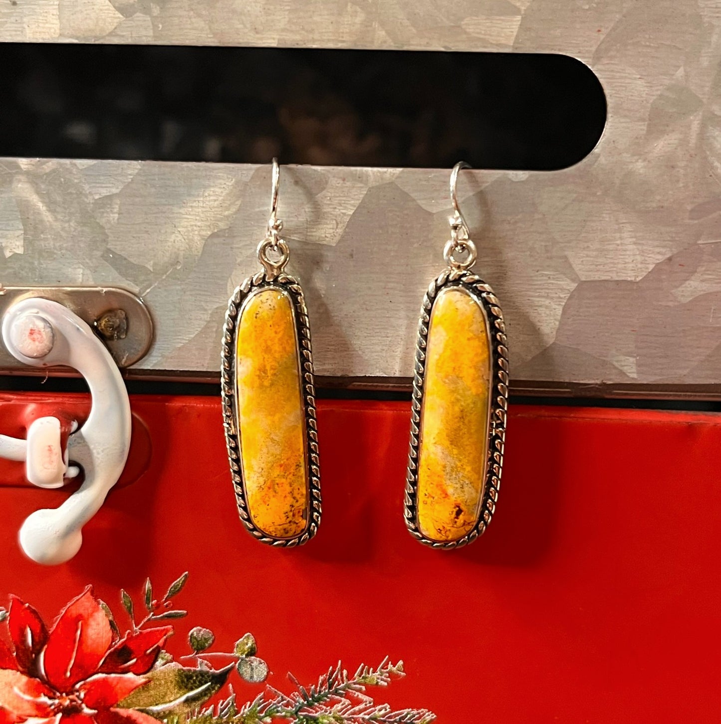 Bumble Bee Jasper Earrings