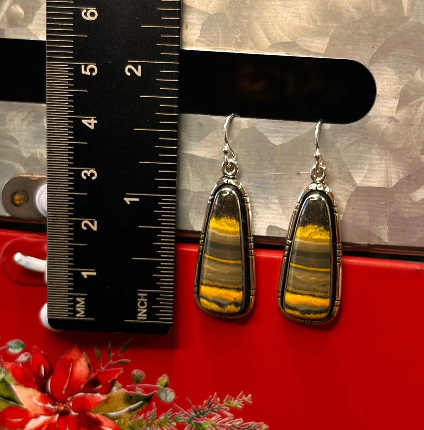 Bumble Bee Jasper Earrings