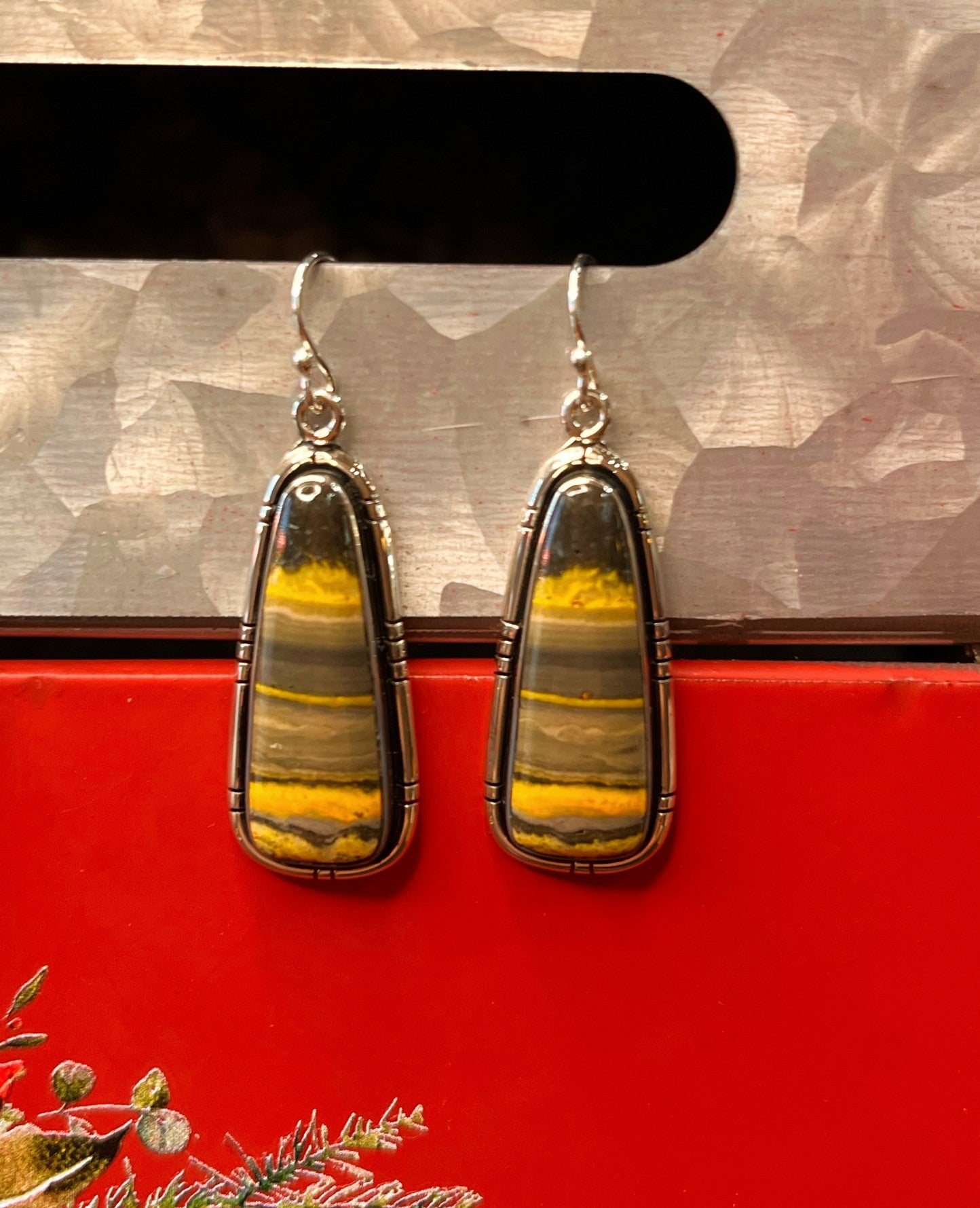Bumble Bee Jasper Earrings