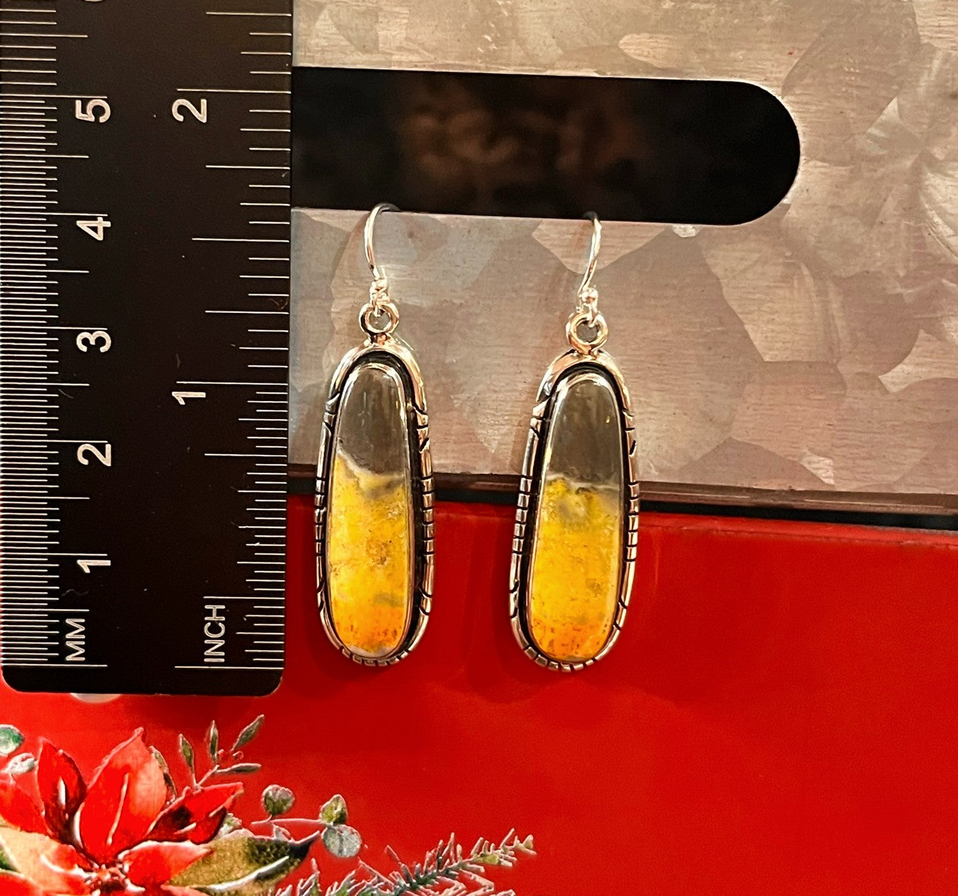 Bumble Bee Jasper Earrings
