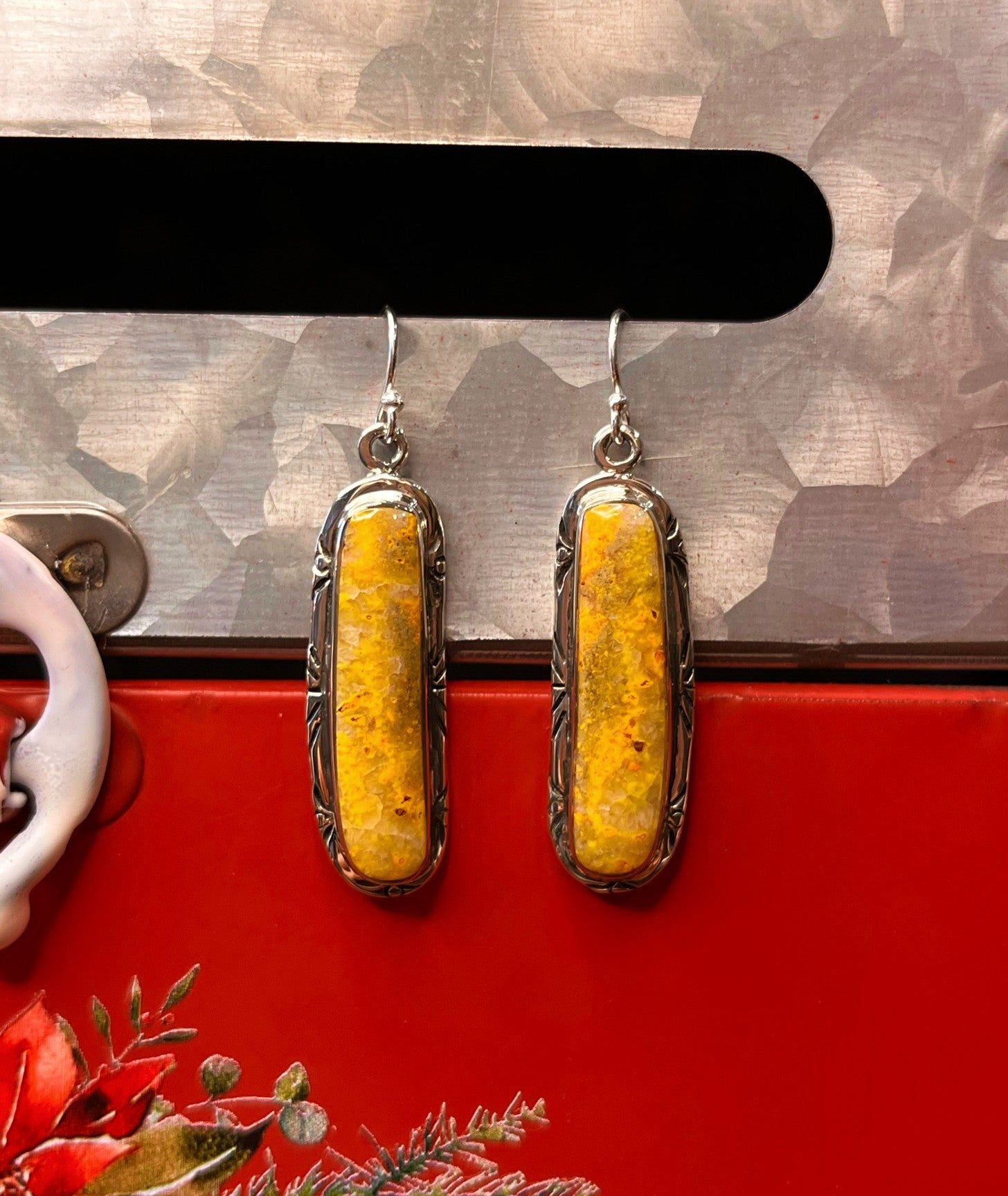Bumble Bee Jasper Earrings