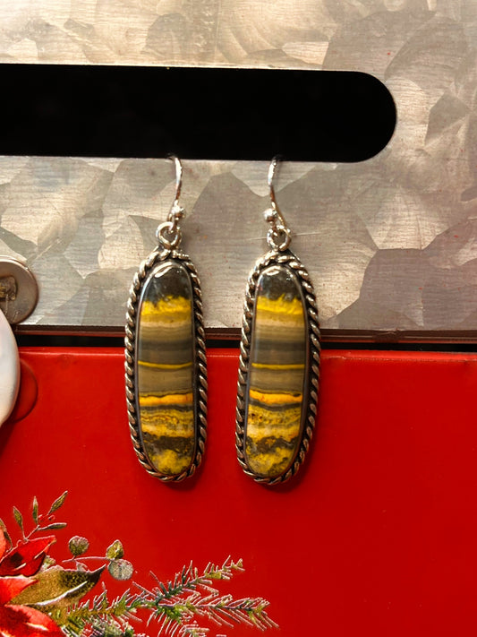 Bumble Bee Jasper Earrings