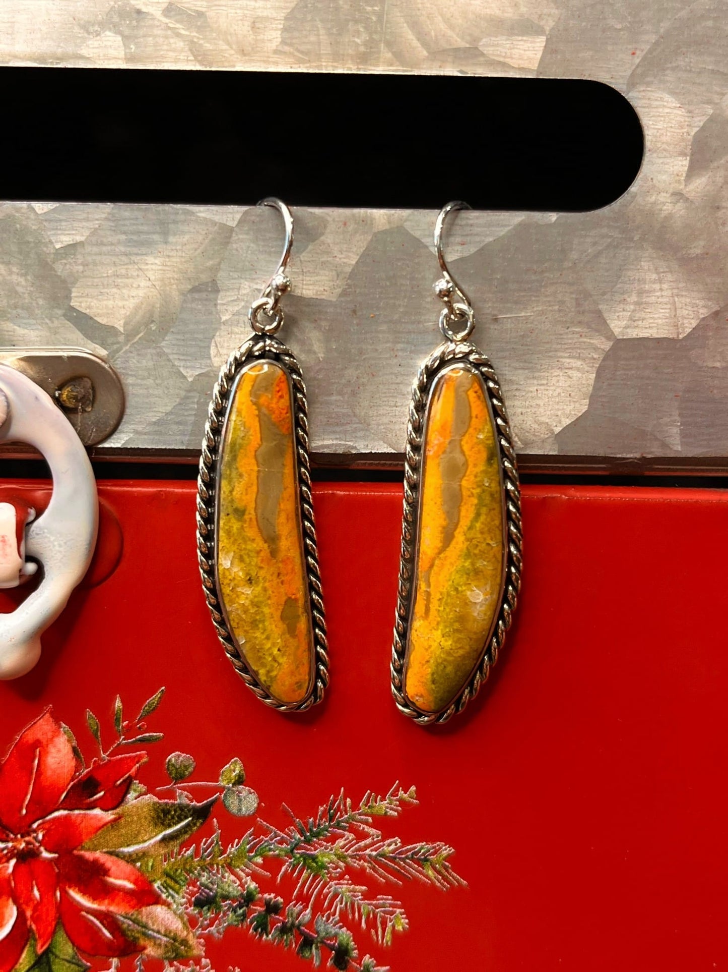 Bumble Bee Jasper Earrings
