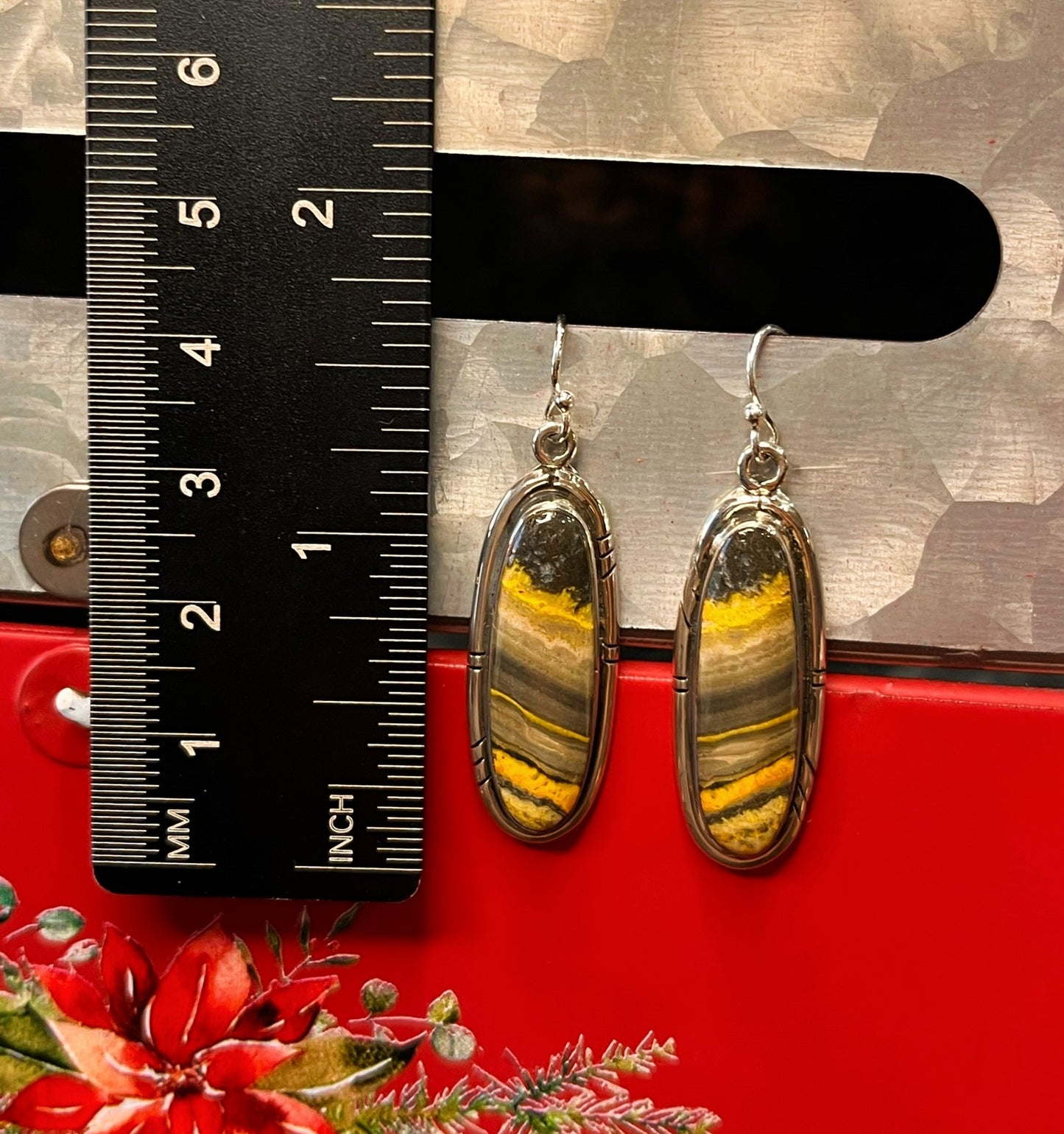 Bumble Bee Jasper Earrings