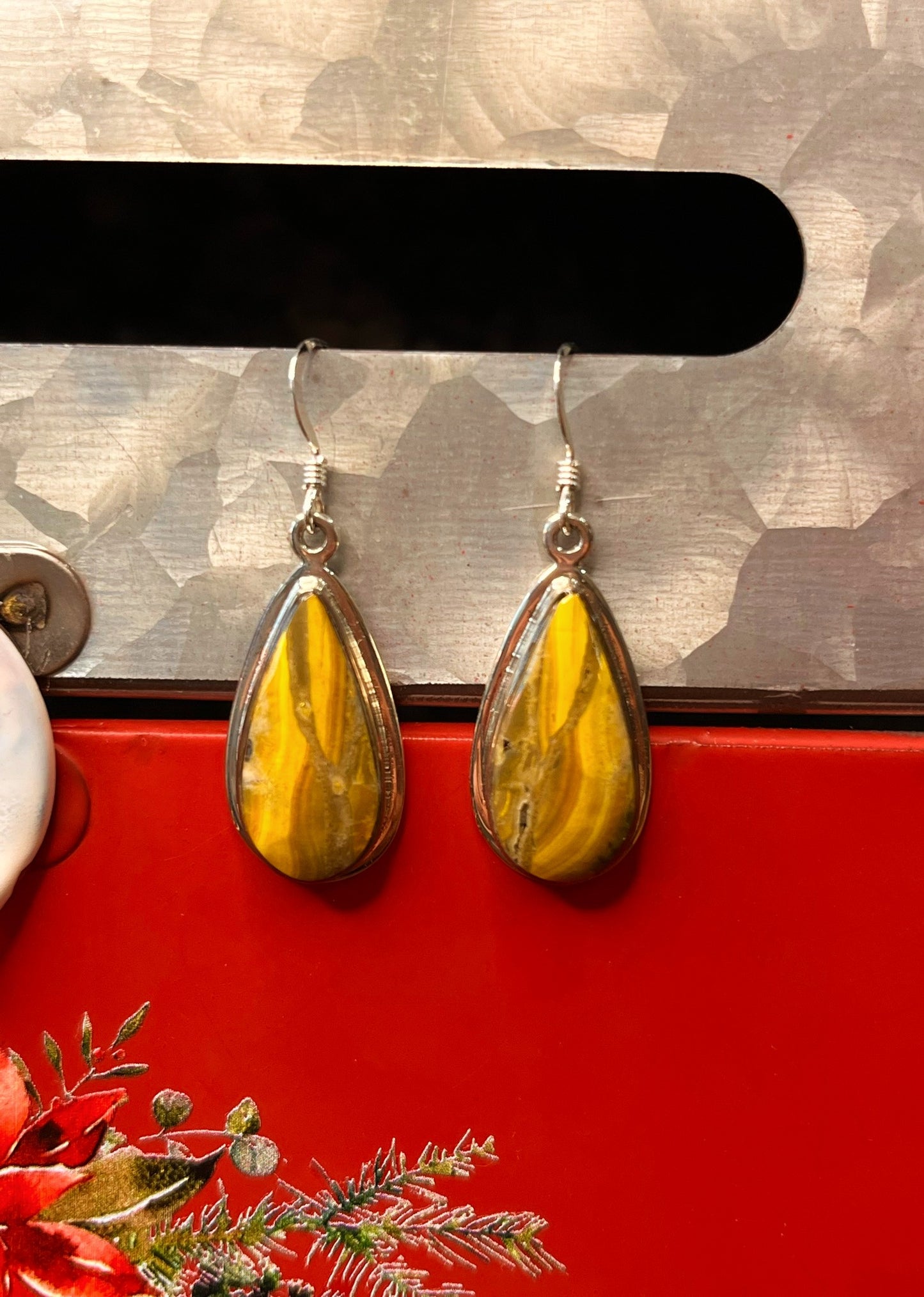 Bumble Bee Jasper Earrings