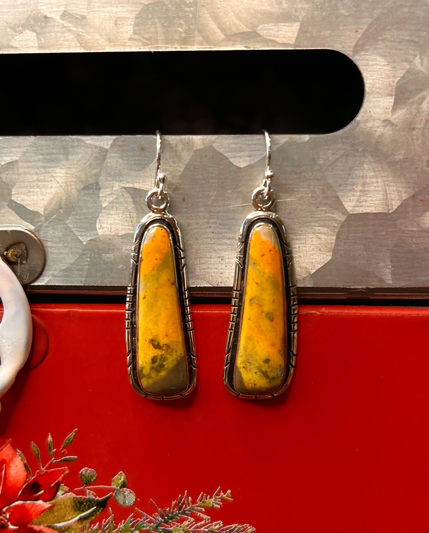 Bumble Bee Jasper Earrings