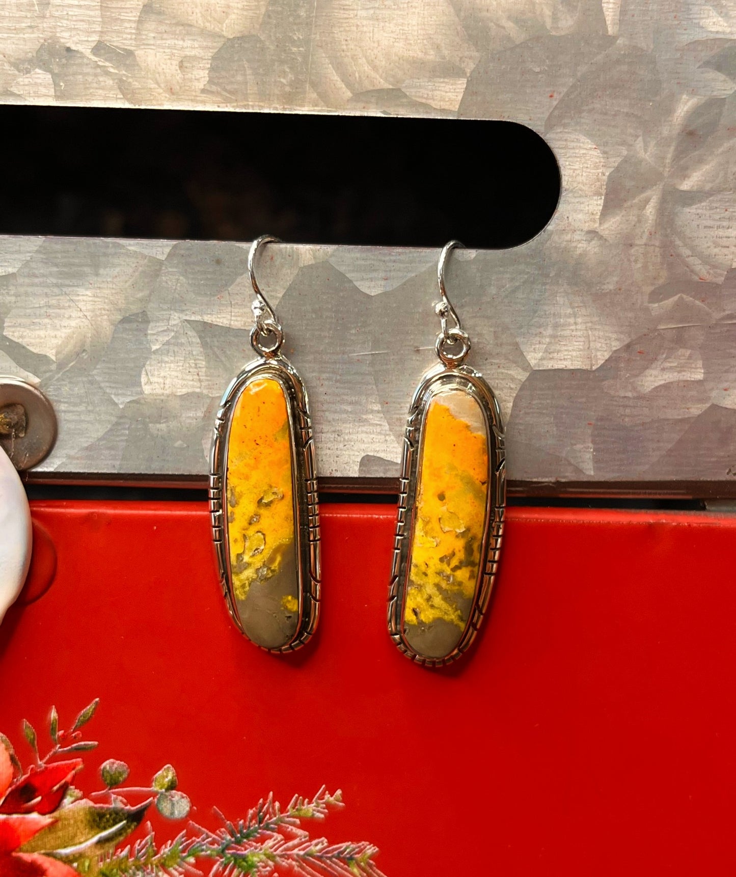 Bumble Bee Jasper Earrings